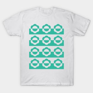 Mayapple Rows Teal T-Shirt